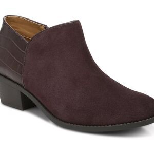 Vionic Marissa Women's Water Repellent Chocolate Brown Suede‎ Ankle Boots Sz 11